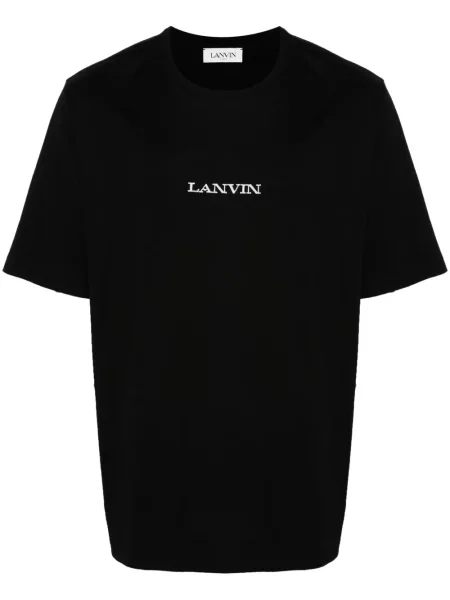 Tricou Lanvin cu broderie negru