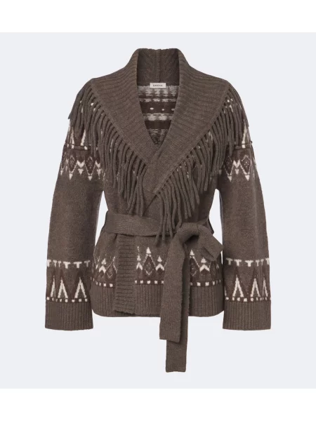 Cardigan Simkhai de lână plic maro