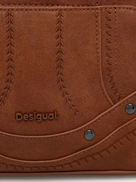 Рюкзак Desigual EMBRO PATCH PRETORIA малий однотонний коричневий