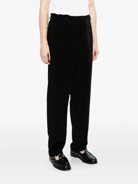 Húzózsinór nadrág Yohji Yamamoto fekete