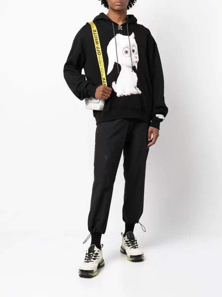 Hoodie Mostly Heard Rarely Seen με σχέδιο μαύρο