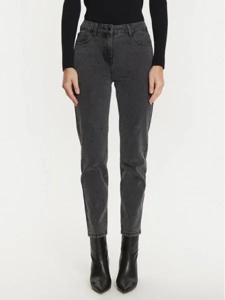 Morgan Джинси Straight Fit сірий