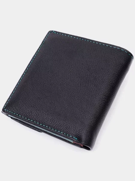 Кожаный кошелек St Leather Accessories черный