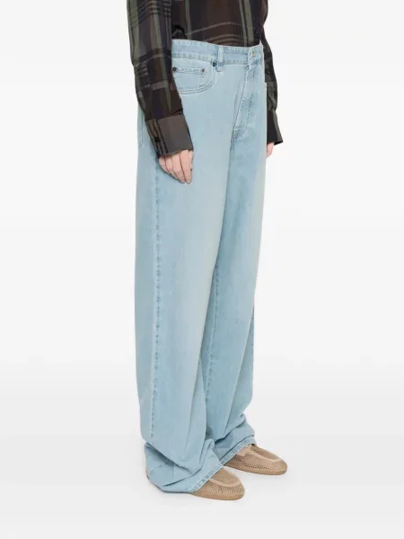 Blugi Miu Miu cu 5 buzunare albastru