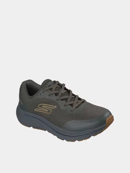 Кожаные кроссовки для бега Skechers оливковые