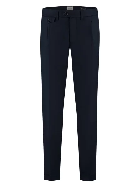 Dstrezzed Chino kalhoty Marlon Pleat námořnická modř