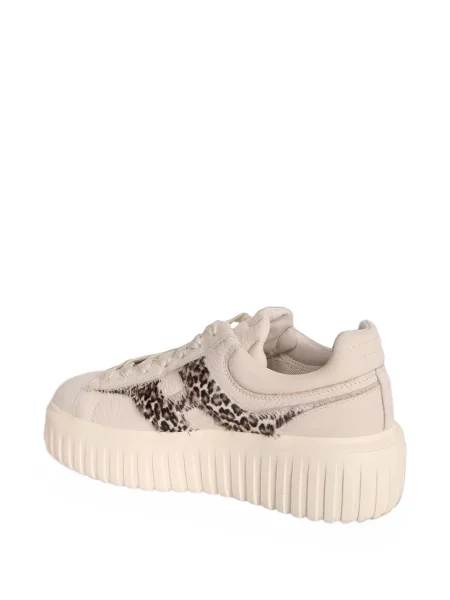 Sneakerși Hogan cu platformă cu imagine cu model leopard