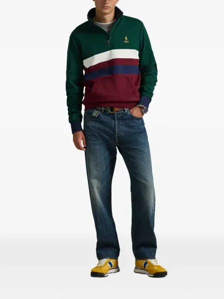 Cu centură curea Polo Ralph Lauren tricotate cu dungi albastru