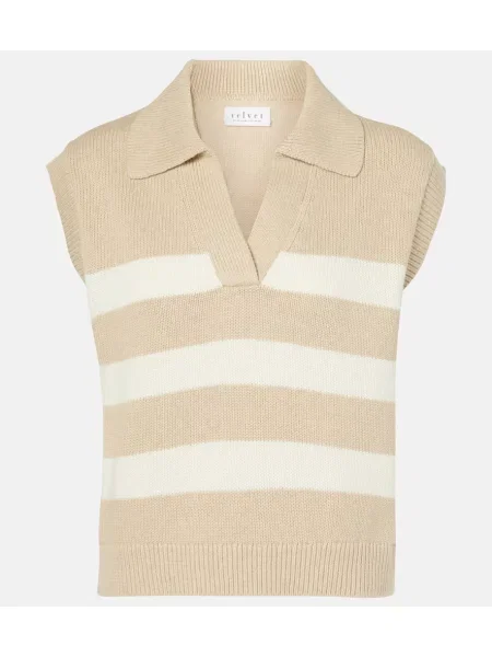 Vestă Velvet din cașmir bej