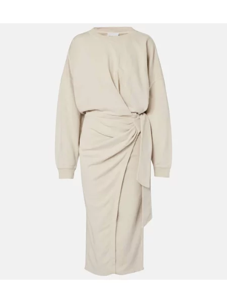 Rochie Marant Etoile din jerseu drapată de costum bej