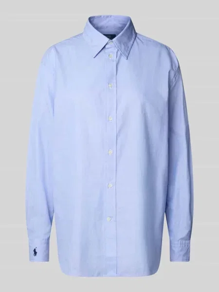 Polo Ralph Lauren koszula Long Sleeve Light Shirt relaxed z kołnierzykiem klasycznym niebieski