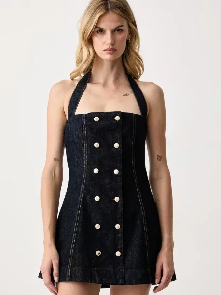 Retrofete rochie din denim Miramar