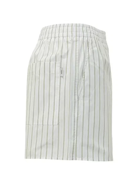 Pantaloni scurți Ami Paris cu dungi alb