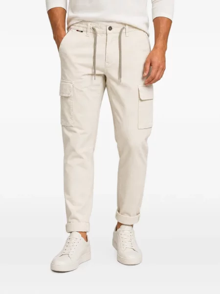 Pantaloni cargo Mason's cu cordon alb