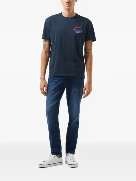 Μπλούζα Tommy Jeans με σχέδιο μπλε