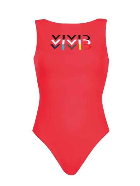 VIVID Costum de baie întreg galben / sângeriu / negru alb