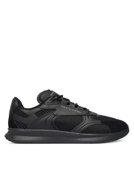 Sneakers Tommy Hilfiger Lightweight Runner Monocolor negru