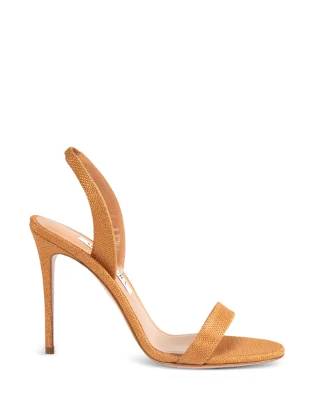 Sandale Aquazzura slingback maro