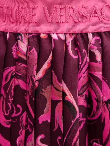 Спідниця Versace Jeans Couture mini пряма бордовий