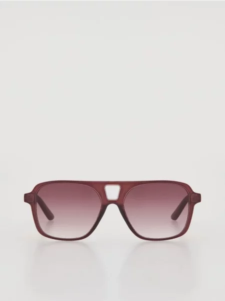 Reserved Сонцезахисні окуляри дерево червоне