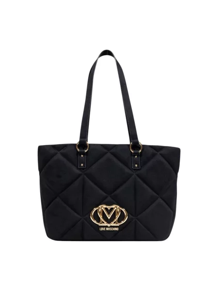 Torebka Love Moschino zamszowa czarna
