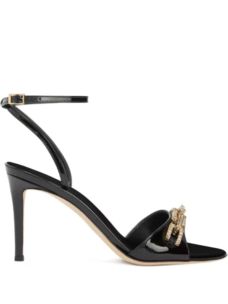 Sandale Giuseppe Zanotti de cristal negru