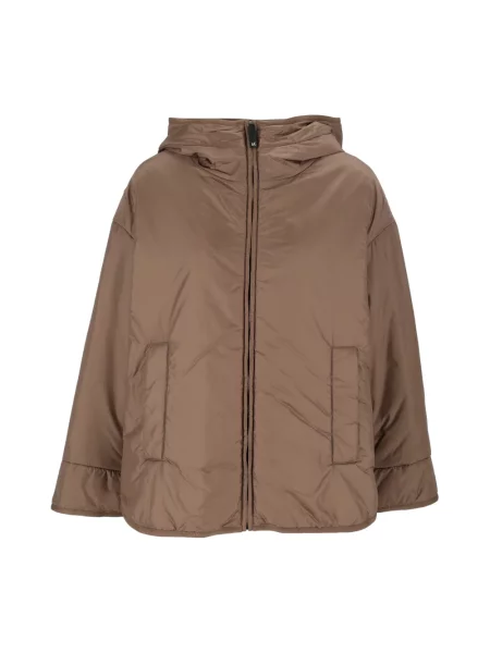 Lniana kurtka Max Mara brązowa