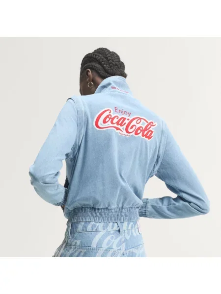 DŻINSOWA BLUZA DRESOWA ADIDAS X COCA-COLA FIREBIRD REG
