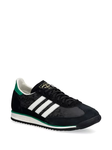 Sneakerși Adidas Gazelle cu dungi cu broderie verde