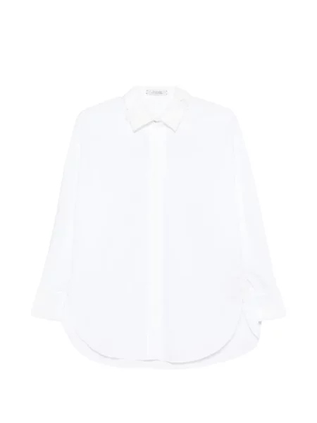 Gulerat cămașă Dorothee Schumacher din dantelă alb