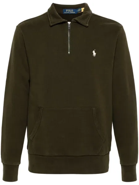 Iš natūralios odos mažas polo marškinėliai Polo Ralph Lauren dvieiliai juoda