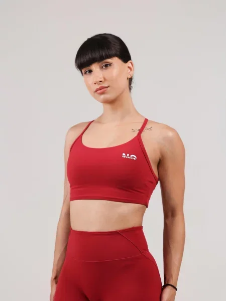 Neverover Sutien sport Nova cireș roșu
