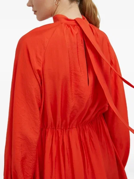 Rochie mini Samsøe Samsøe de costum portocaliu