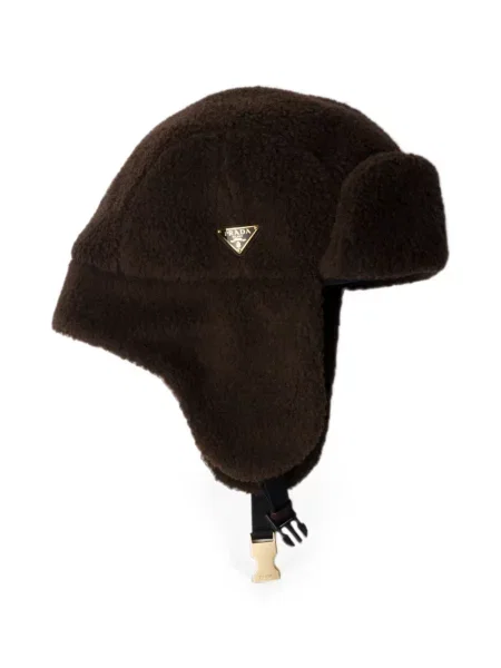 Căciulă Prada din fleece maro