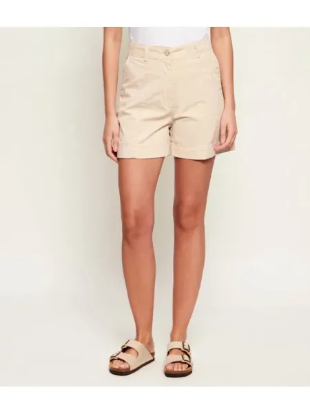 BOSS ORANGE Pantaloni scurți C_Tanessa-D | stretch bej