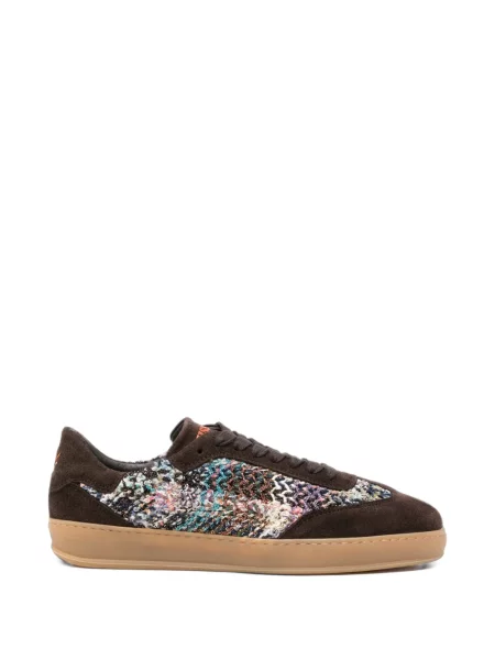 Sneakerși Missoni tricotate maro