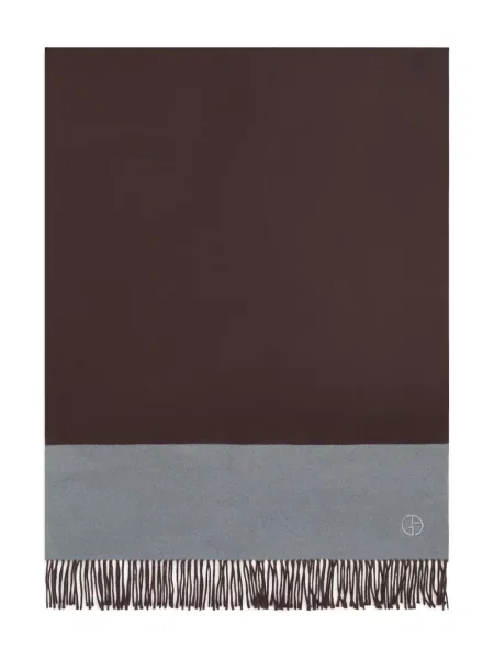 Fular Giorgio Armani din cașmir maro