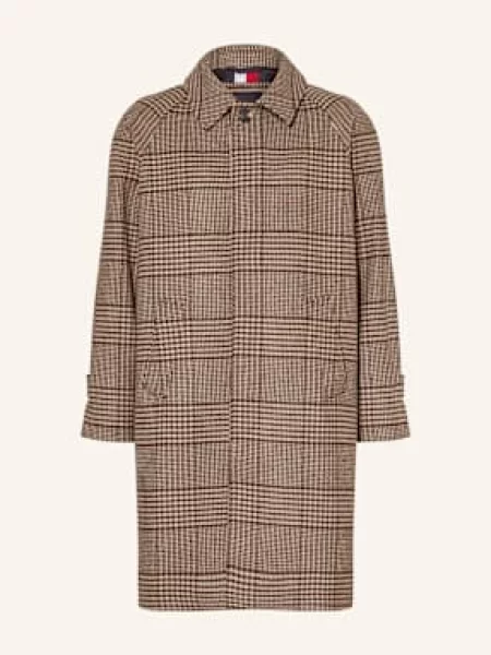 Tommy Hilfiger Płaszcz Wełniany braun brązowy