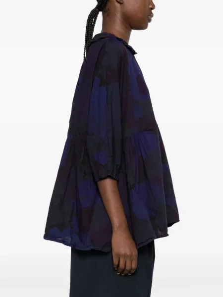 Top Daniela Gregis cu model floral cu imagine albastru