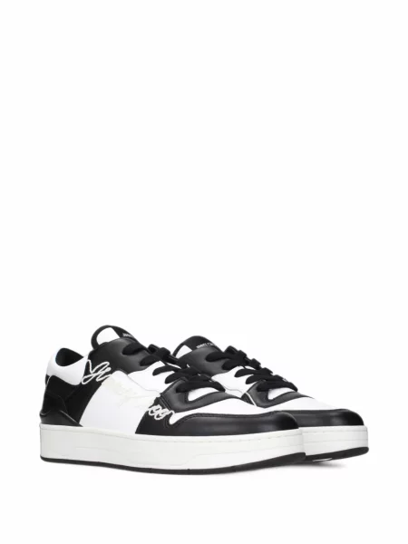 Sneakerși Jimmy Choo cu broderie negru