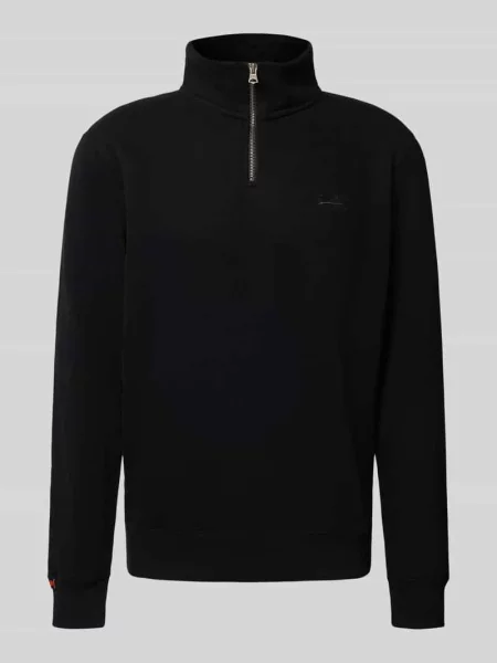 Bluza o kroju regular fit z wyhaftowanym logo Superdry czarna