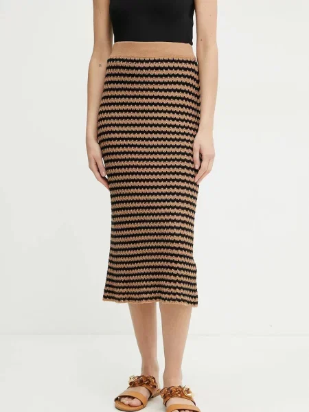 Weekend Max Mara fustă midi creion maro