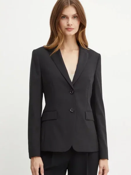 Volnen suknjič BOSS črna