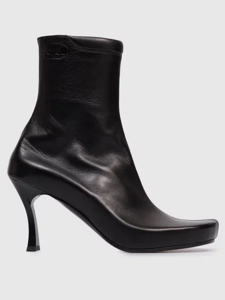 Кожаные ботильоны Balenciaga черные