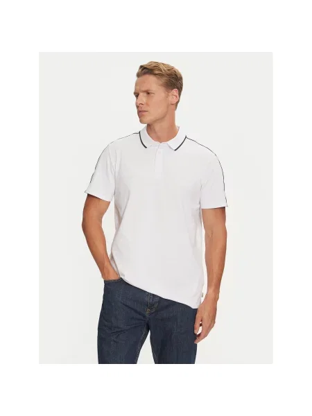 Guess Polo Regular Fit λευκό