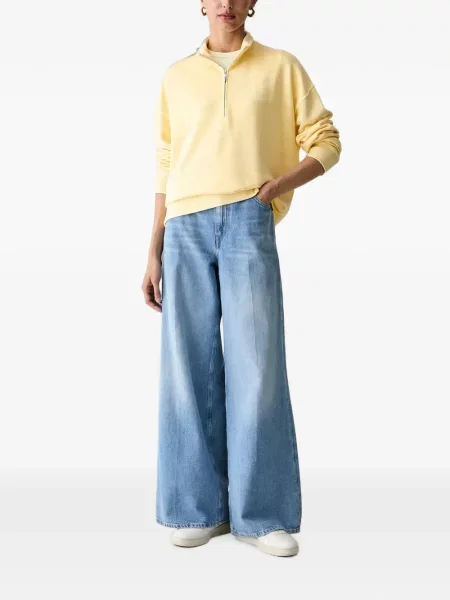Pulover Gant cu broderie galben