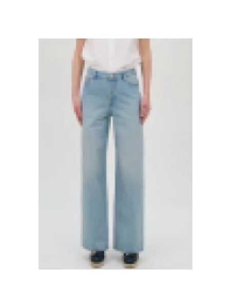 Szerokie jeansy A.p.c. niebieskie