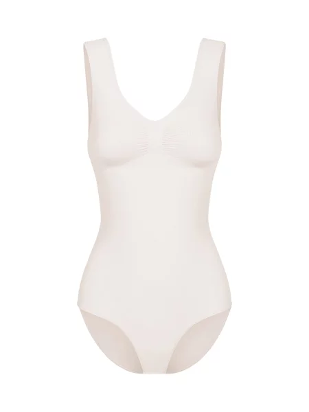 Cfab Alakformáló body Tank Bodysuit Sculpting Shapewear mit Slip homok