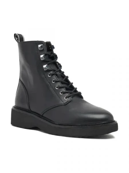 Michael Kors De piele botine HASKELL negru