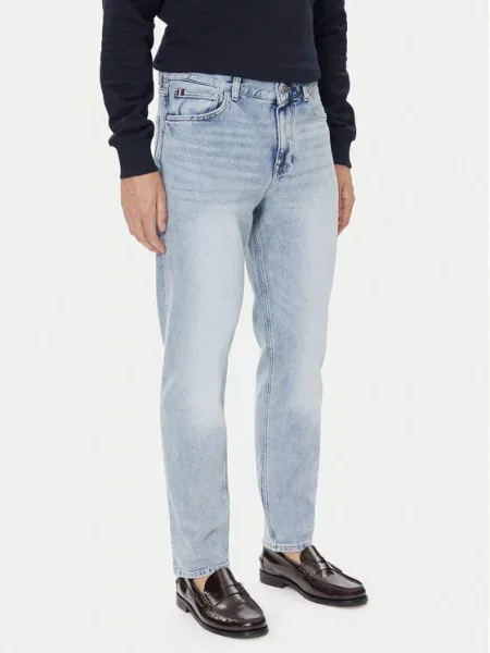 Tommy Hilfiger Blugi Denton deschis Straight Fit albastru